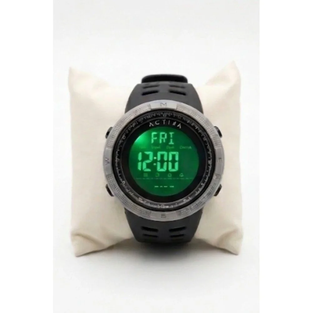 Activa by Invicta Summit X Digital Mens Watch 50mm Black Resin Chrono Alarm NEW